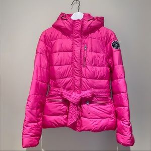 Abercrombie & Fitch Belted Puffer Jacket
